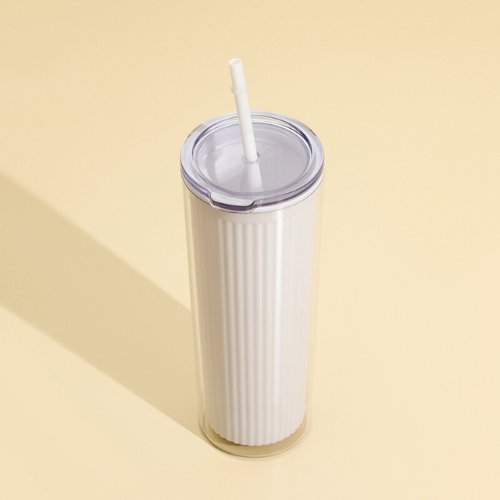 [Customized] Straw Vertical Stripe Water Cup 720ml